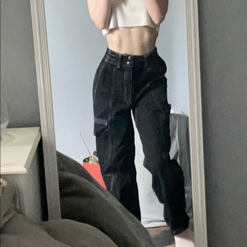 🖤Black carpenter pants